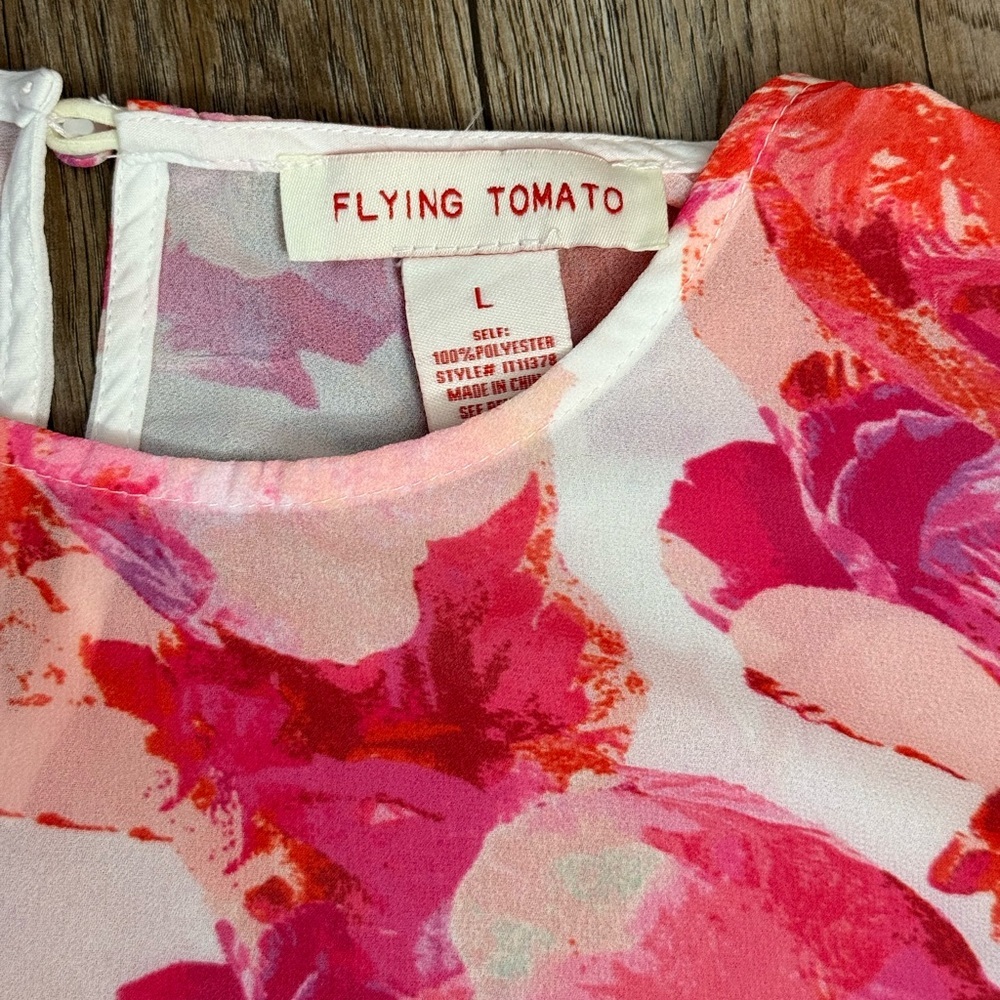 Flying Tomato • Floral Smocked Top - Picture 10 of 14